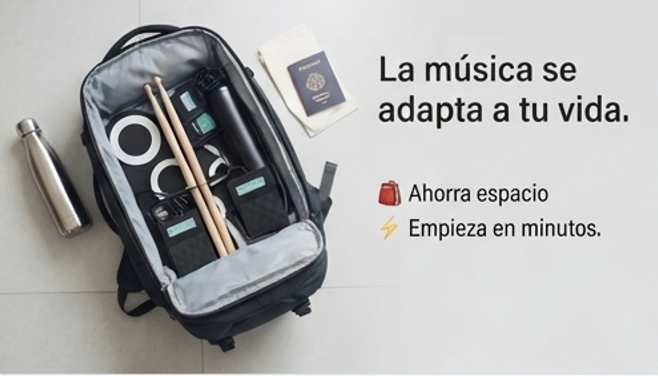 BeatFlex / Batería Electrónica Portátil / Lleva el ritmo contigo y toca donde quieras.