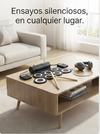 BeatFlex / Batería Electrónica Portátil / Lleva el ritmo contigo y toca donde quieras.