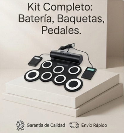 BeatFlex / Batería Electrónica Portátil / Lleva el ritmo contigo y toca donde quieras.