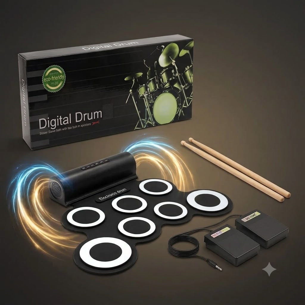 Juego De Batería Electrónica Portátil