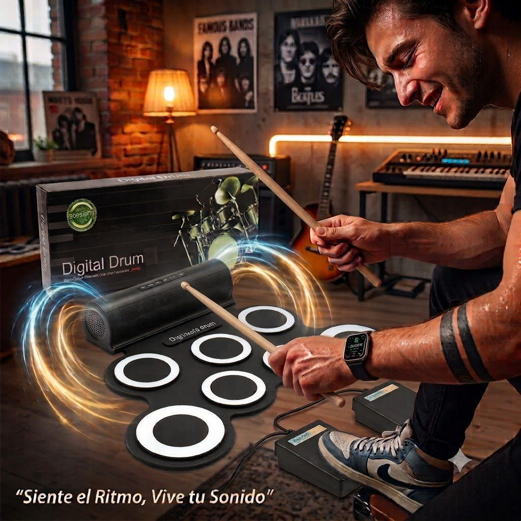 Juego De Batería Electrónica Portátil
